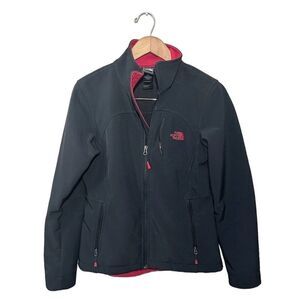 The North Face Womens Apex Bionic Soft Shell Jacket C771 Black Pink Sz Small‎
